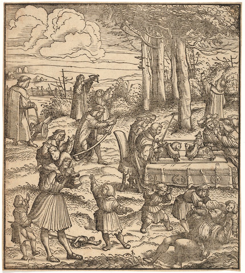 The White King as Child Playing with Other Children Burgkmair