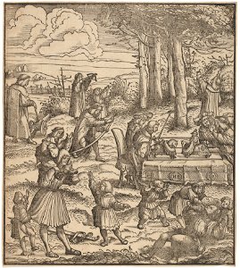 The White King as Child Playing with Other Children Burgkmair