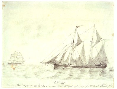 The West Hartley No 1. a new flat-bottomed schooner for the coal trade of- RMG PU6471
