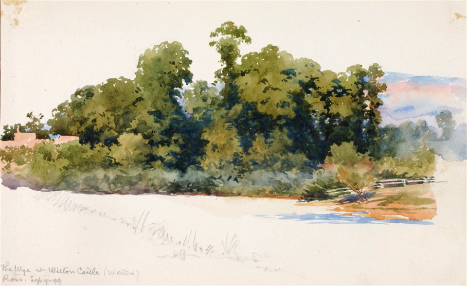 The Wye at Wilton Castle-1983.83.281 1