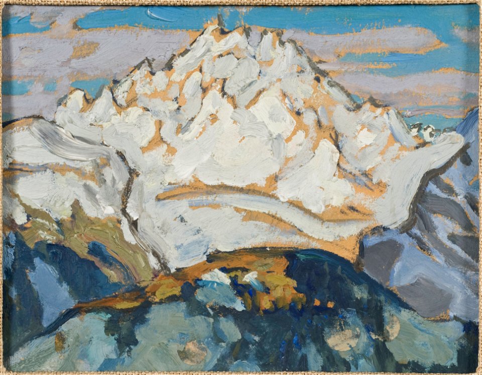 The White Mountain Top. Study from Switzerland (Anna Boberg) - Nationalmuseum - 20526
