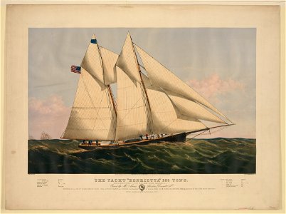 The yacht Henrietta 205 tons- modelled by Mr. Wm. Tooker, N.Y. built by Mr. Henry Steers, Greenpoint, L.I. LCCN2002698873