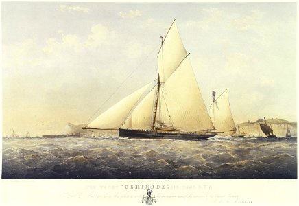 The Yacht Gertrude, 135 Tons. R.Y.S RMG A1471
