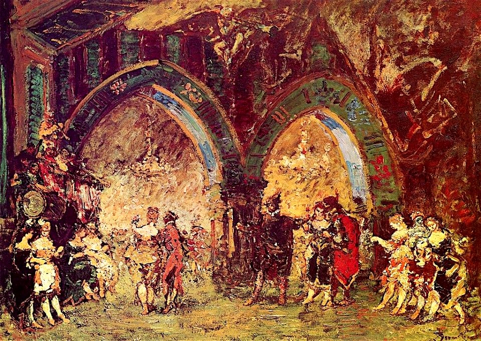 The-Fancy-Ball-Adolphe-Joseph-Thomas-Monticelli-Oil-Painting