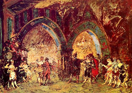 The-Fancy-Ball-Adolphe-Joseph-Thomas-Monticelli-Oil-Painting