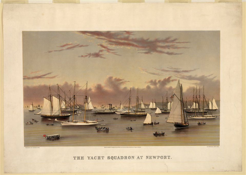 The yacht squadron at Newport LCCN2006678346