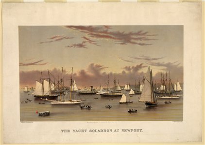 The yacht squadron at Newport LCCN2006678346