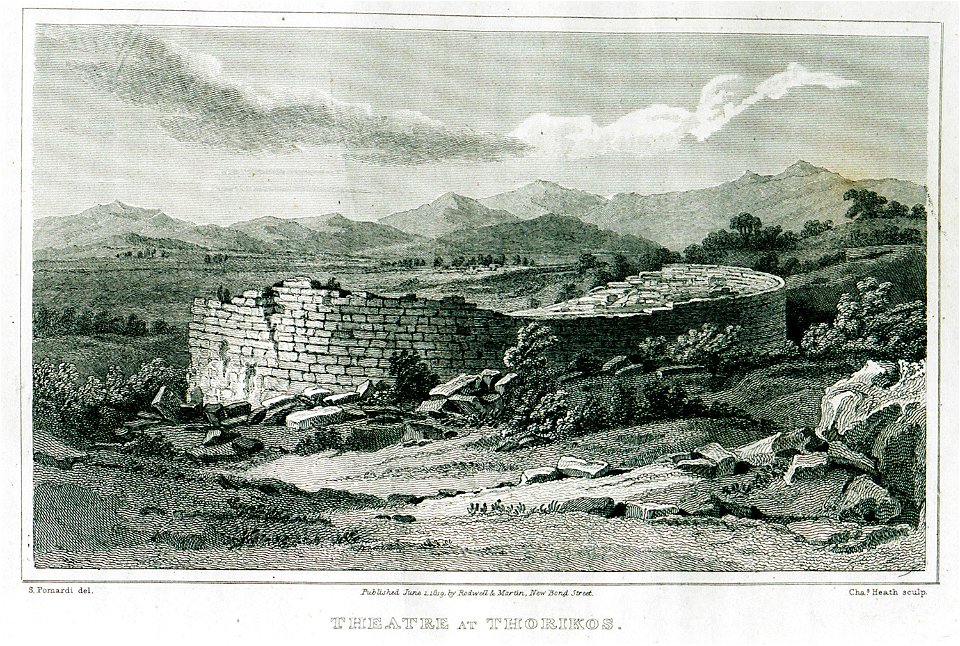 Theatre at Thorikos - Dodwell Edward - 1819