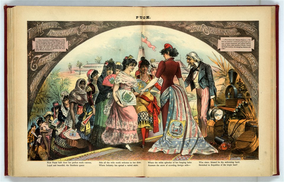 The World's International and Cotton Centennial Exposition, New Orleans, La., open from Dec. 1st 1884 to May 31st 1885 - J. Keppler. LCCN2012645153