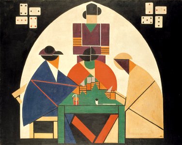 Theo van Doesburg - De kaartspelers - 0335349 - Gemeentemuseum Den Haag