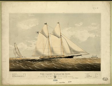 The yacht Maria 216 tons- modelled by R.L. Stevens Esq. built by Mr. Capes 1844 and owned by Messes JC. RL. & E.A. Stevens of Hoboken, N.J. LCCN2002698875