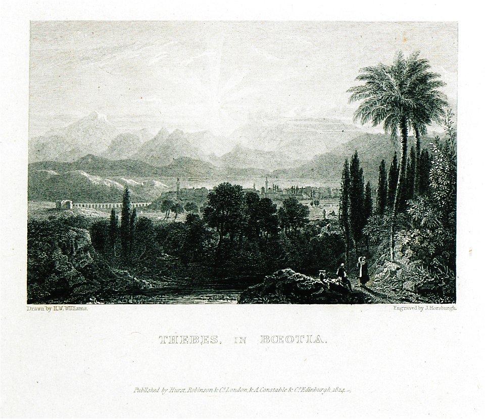Thebes, in Boeotia - Williams Hugh William - 1829