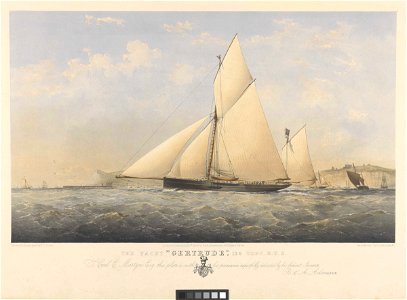 The Yacht Gertrude, 135 Tons. R.Y.S RMG PY8759