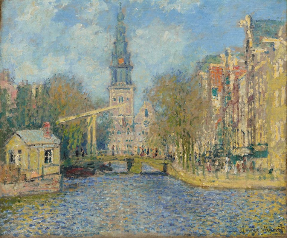 The Zuiderkerk, Amsterdam by Claude Monet, 1874