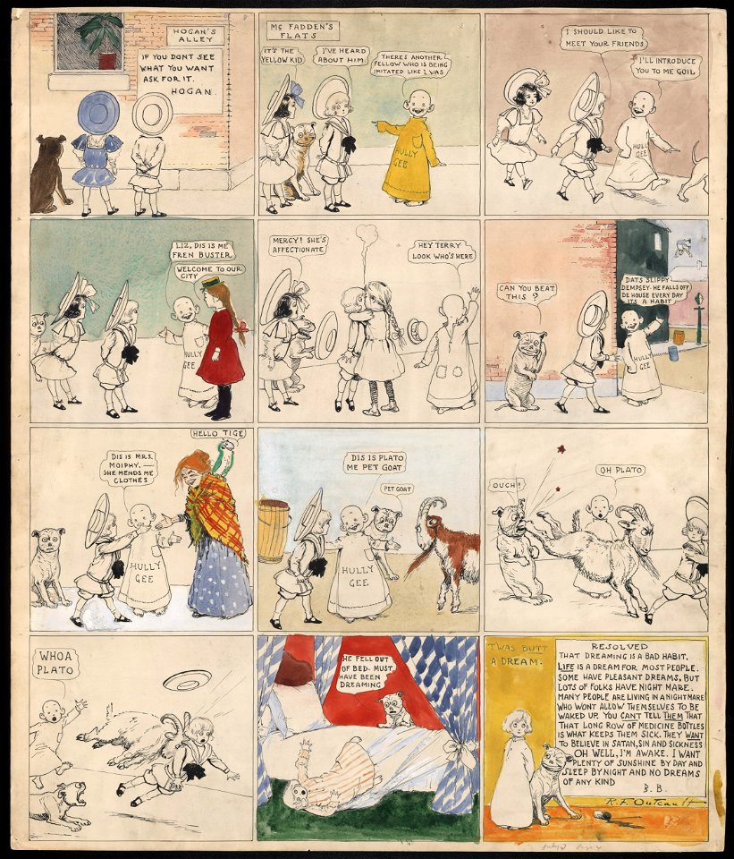 The Yellow Kid, he meets Tige and Mary Jane and LCCN2001698002