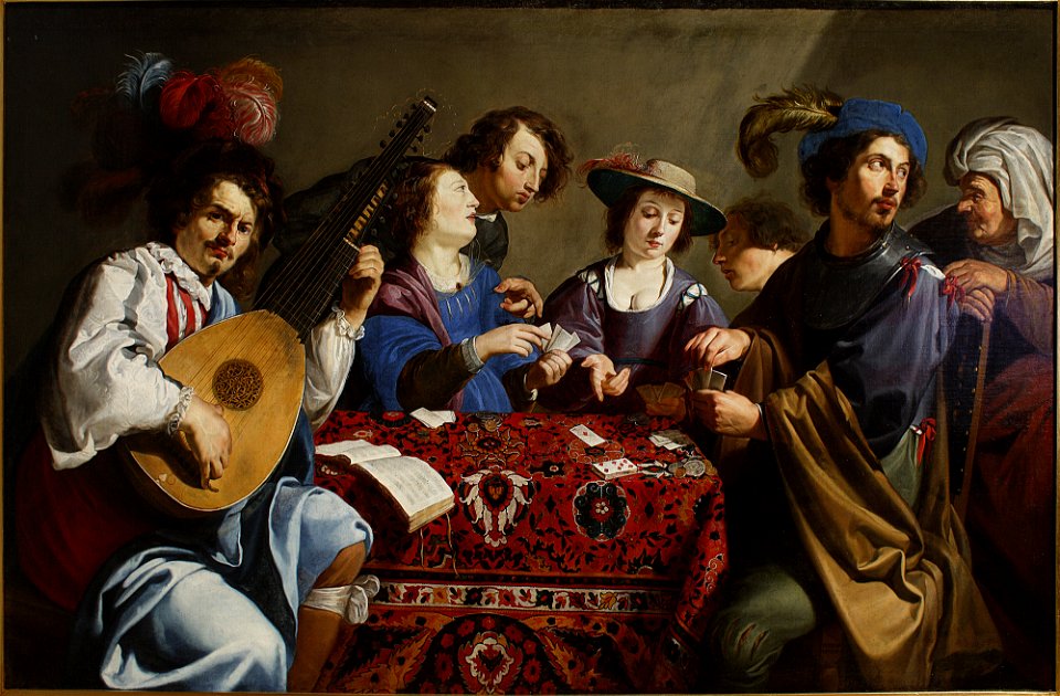 Theodoor Rombouts - Playing cards - M.Ob.575 - National Museum in Warsaw