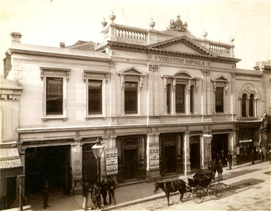 Theatre Royal 1886. Free illustration for personal and commercial use.