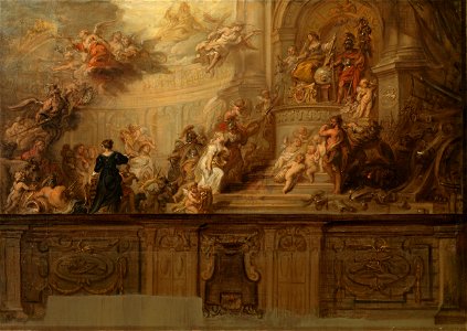 Theodoor van Thulden - Allegorical depiction of the inclusion of ’s-Hertogenbosch in the Union. Free illustration for personal and commercial use.