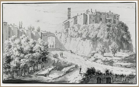 Theodoor Wilkens - washing place outside Italian city
