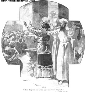 Then the priests arose and blessed
