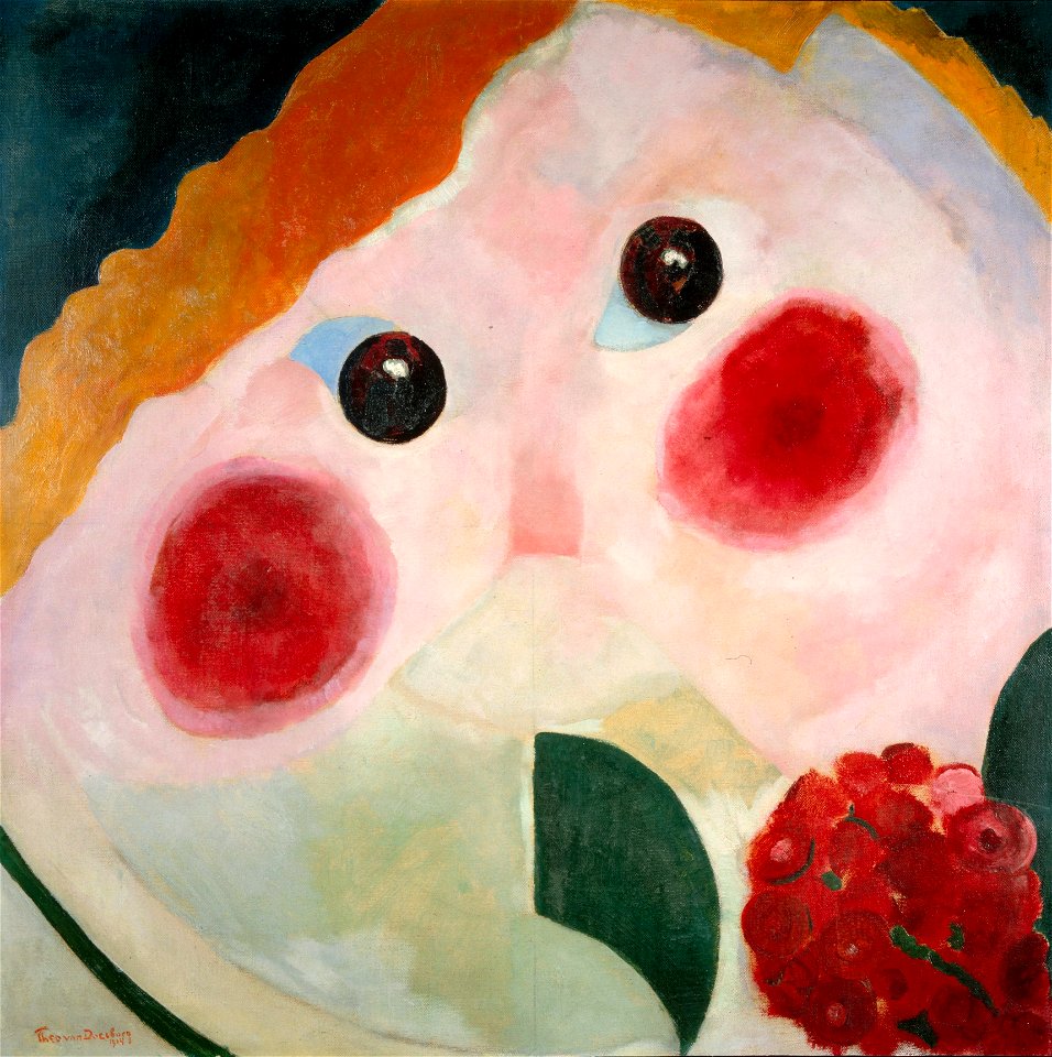 Theo van Doesburg - Girl with Ranunculus - Google Art Project