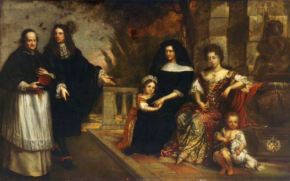 Theodor Boeyermans - Family Group in a Garden