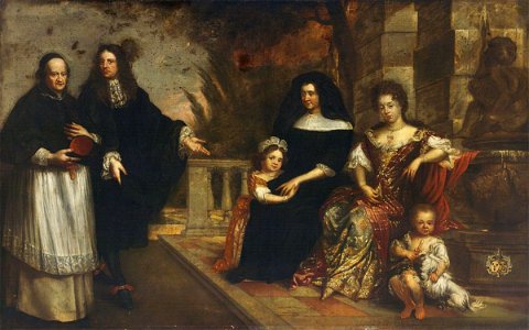 Theodor Boeyermans - Family Group in a Garden