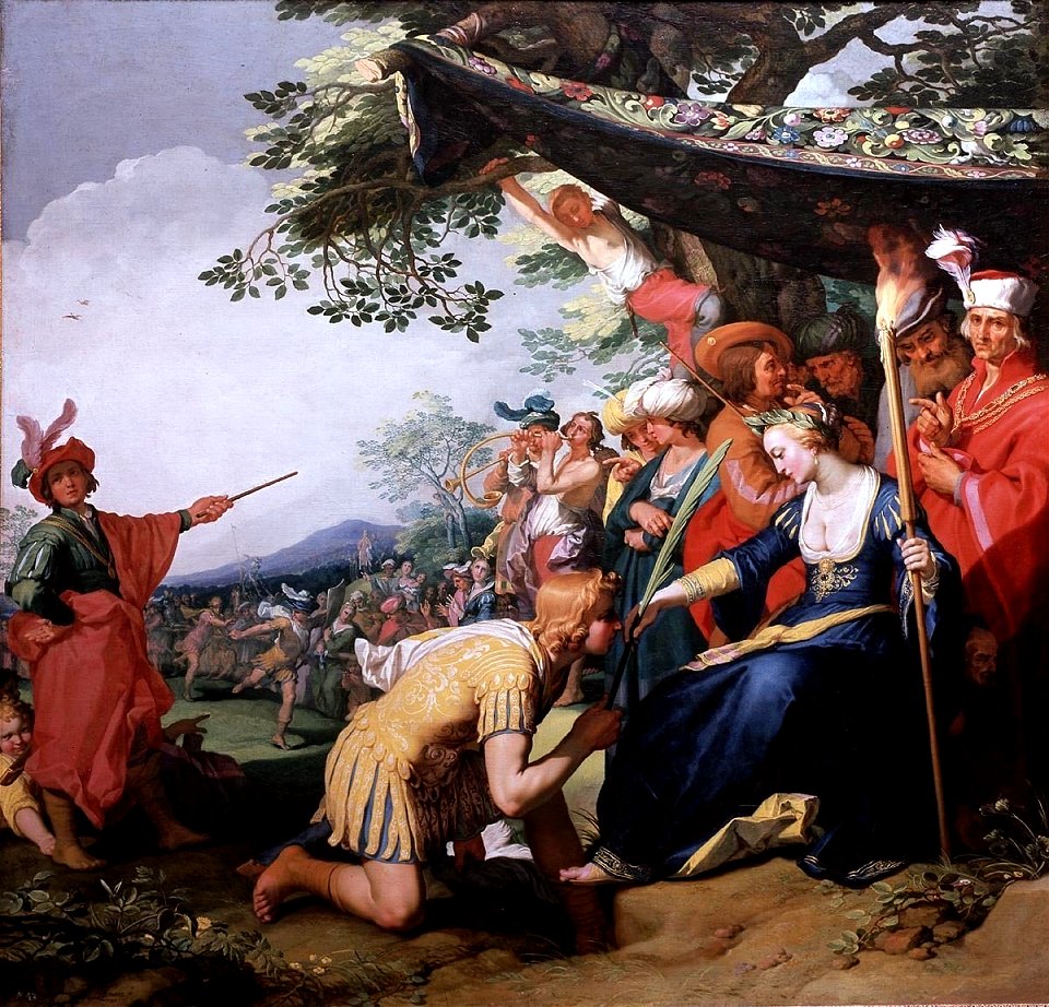 Theagenes receiving the palm of honour from Chariclea