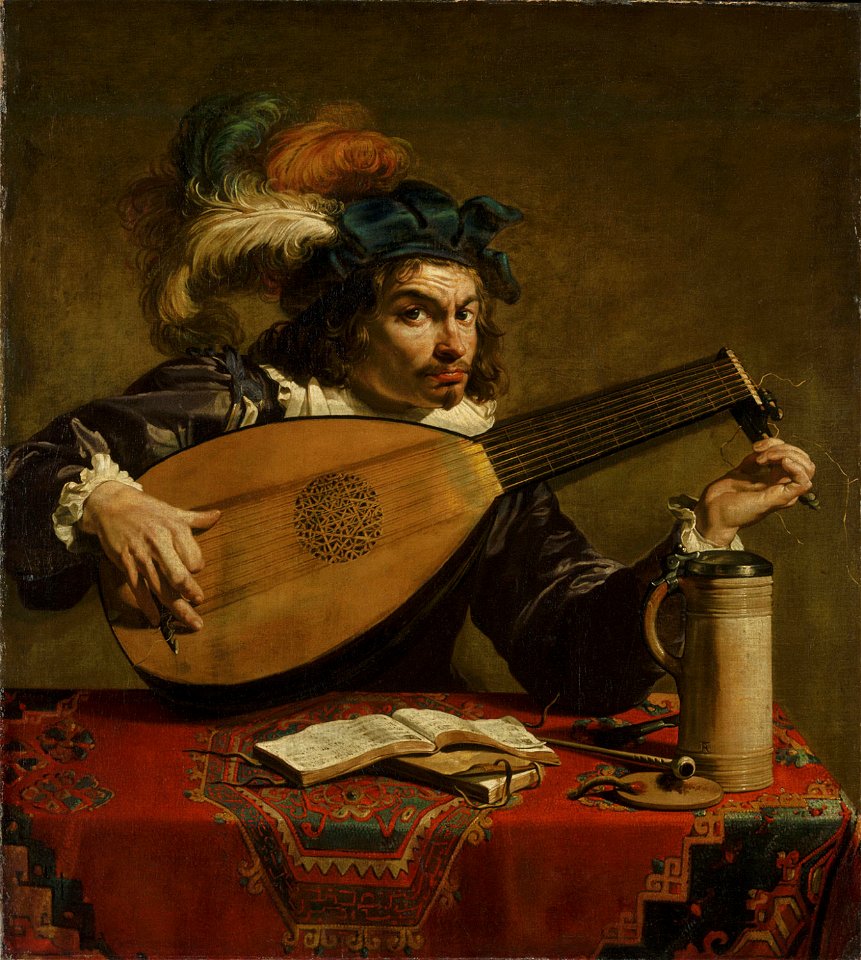 Theodoor Rombouts - Joueur de luth