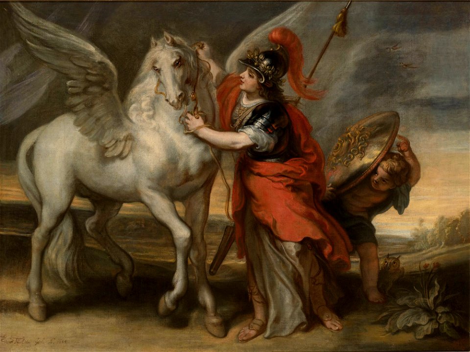 Theodoor van Thulden - Athena and Pegasus (1654)