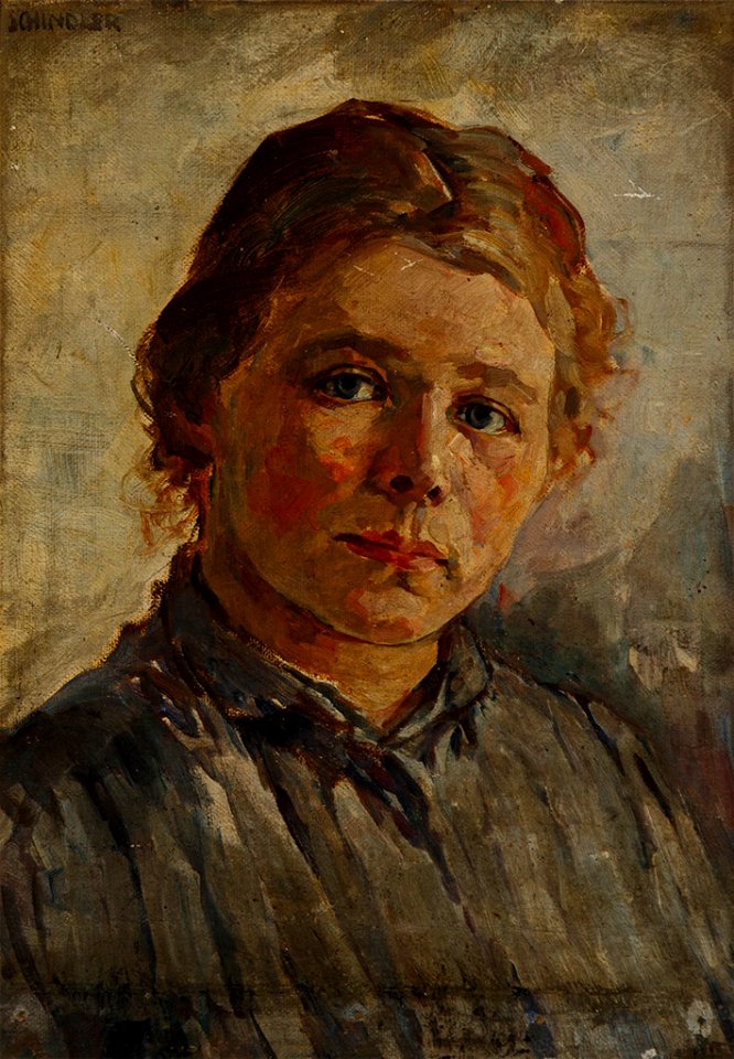 Theodor Schindler Portrait Mathilde Schindler c1904 - Free Stock ...