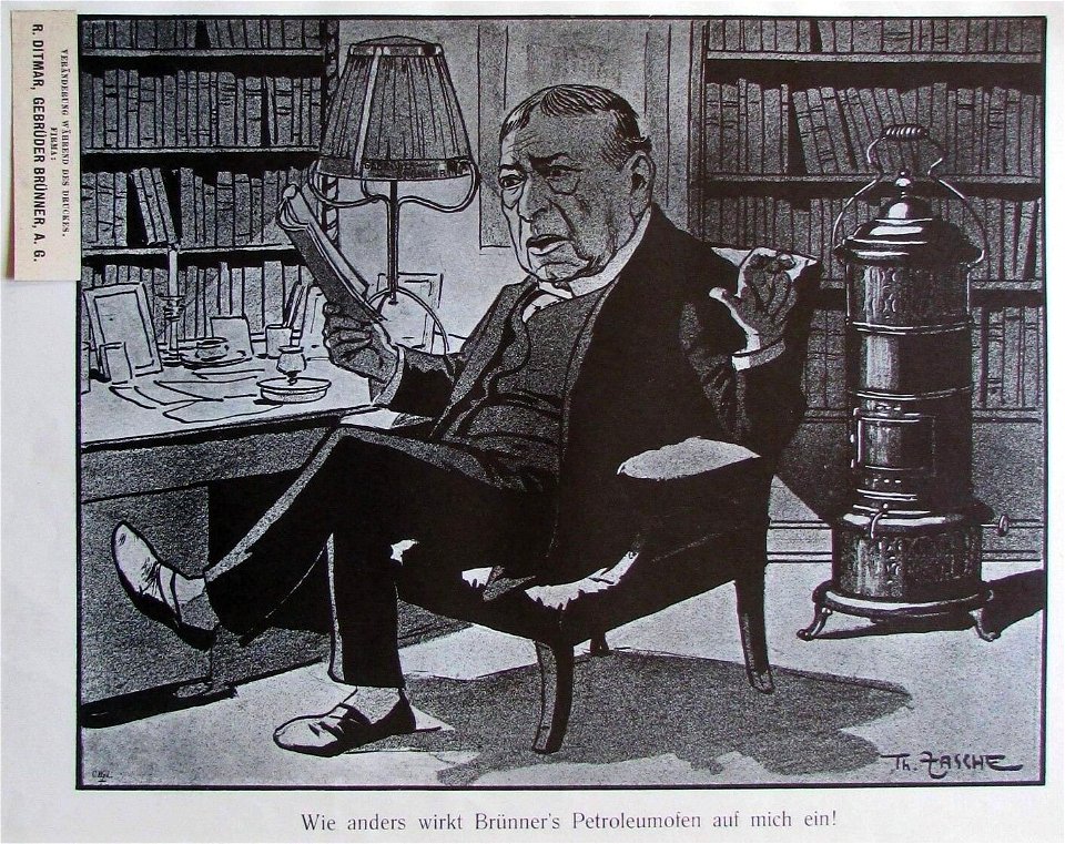 Theo Zasche - Brünners Petroleumofen, 1907