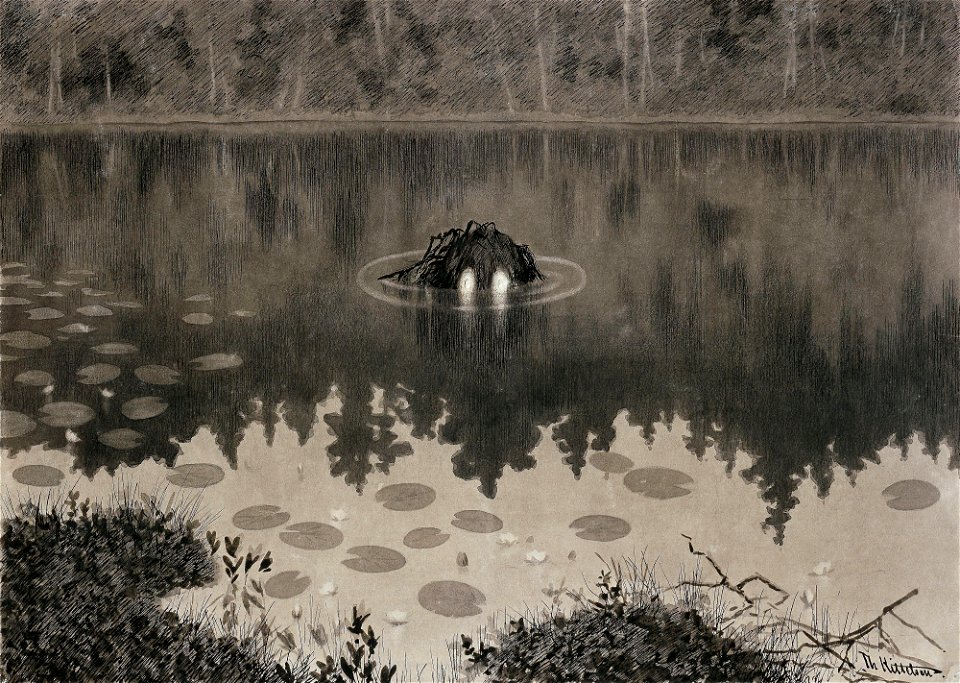 Theodor Kittelsen - Nøkken, 1887-92 (The Water Sprite)