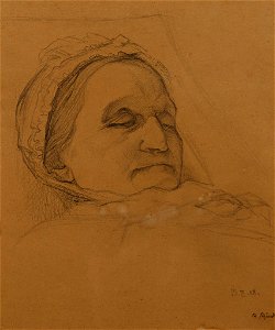 Theodor Schindler Katharina Schindler auf dem Totenbett