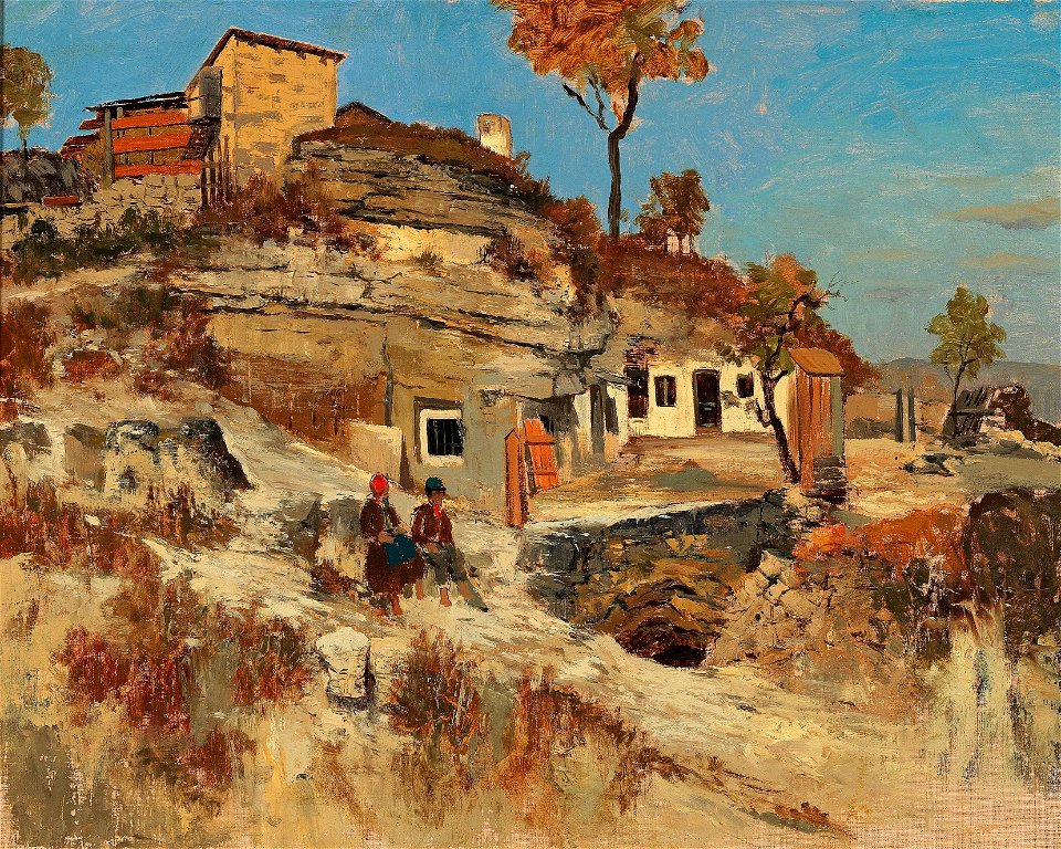 Theodor von Hörmann Südliche Landschaft c1878-79