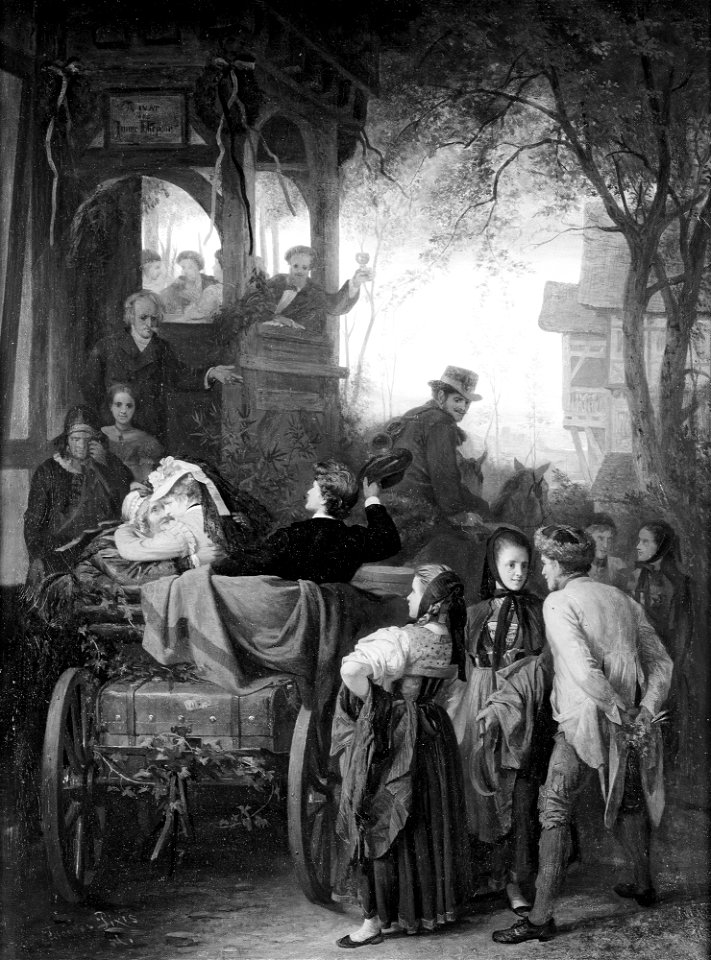 Theodor Pixis - Abfahrt zur Hochzeitsreise - G 14523 - Lenbachhaus