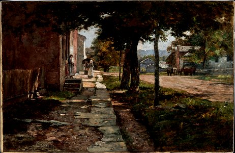 Theodore Clement Steele - Street in Vernon - 2016.2 - Indianapolis Museum of Art