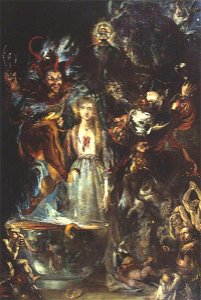 Theodor Matthias von Holst (1810-1844) - Fantasy Based on Goethe's 'Faust' - T05747 - Tate