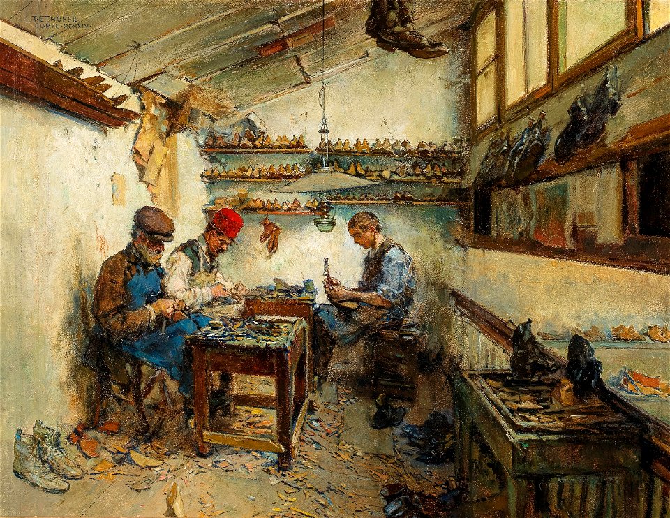Theodor Ethofer Schusterwerkstatt 1914