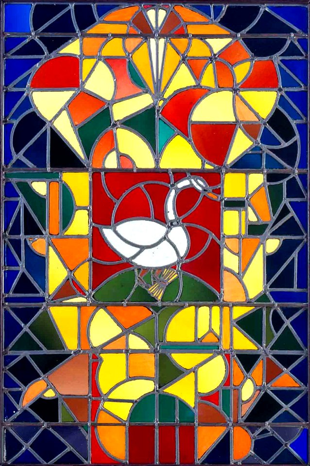 Theo van Doesburg Leaded Glass Composition I