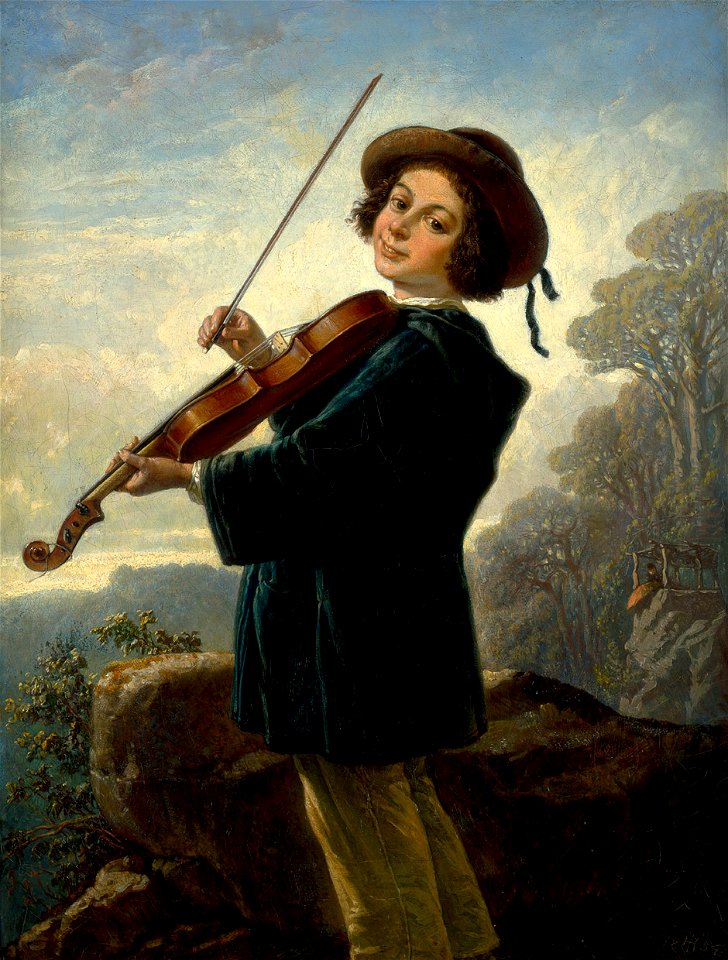 Theodor Hosemann Der junge Geiger 1854