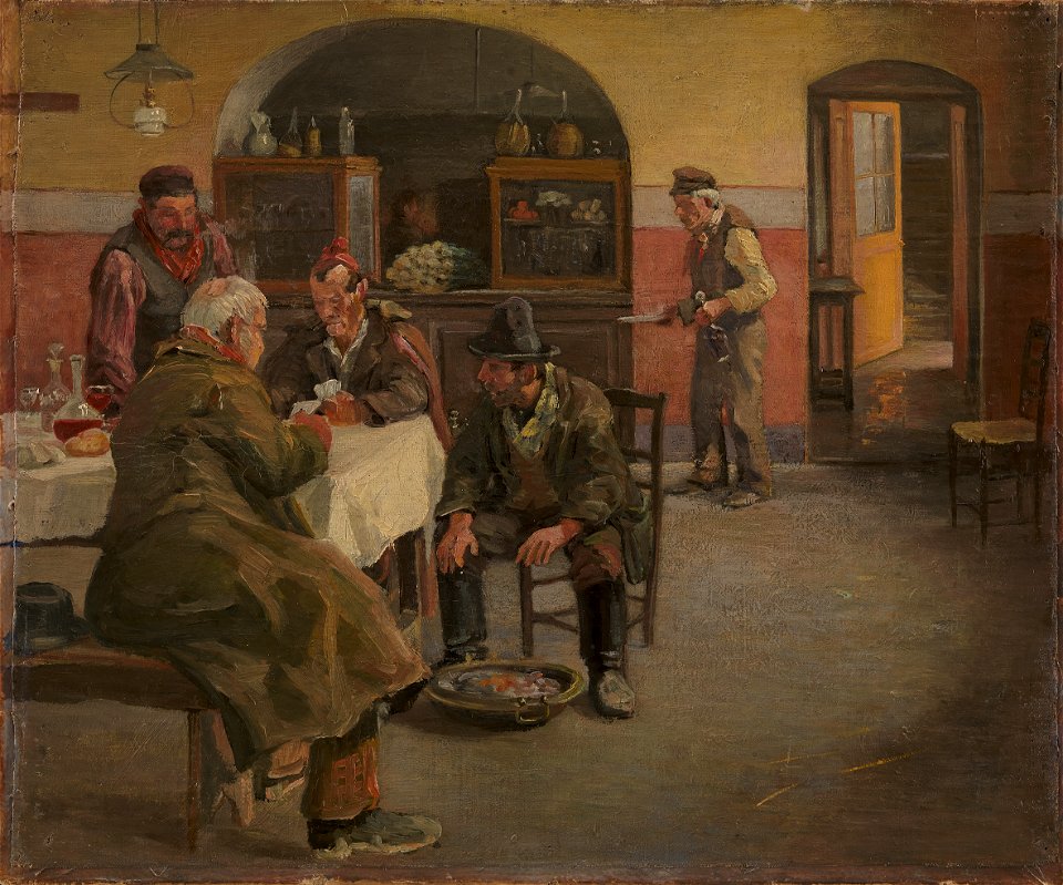 Theodor Philipsen - Gæstgiveriet i Sora - KMS3331 - Statens Museum for Kunst
