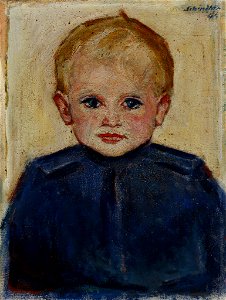 Theodor Schindler Kinderportrait Nikolaus Koch 1945
