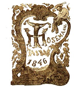 Theodor Hosemann Neujahrskarte 1846