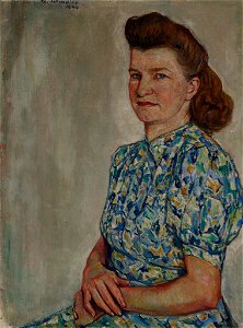 Theodor Schindler Portrait Josepha Schindler 1944