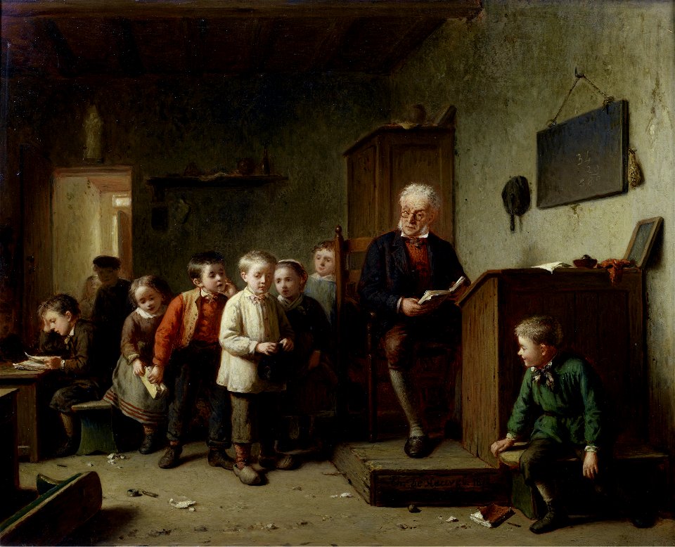 Theodore Bernard de Heuvel The classroom 1872