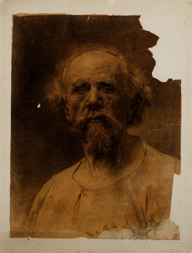 Theodor Schindler Portrait eines alten Herren