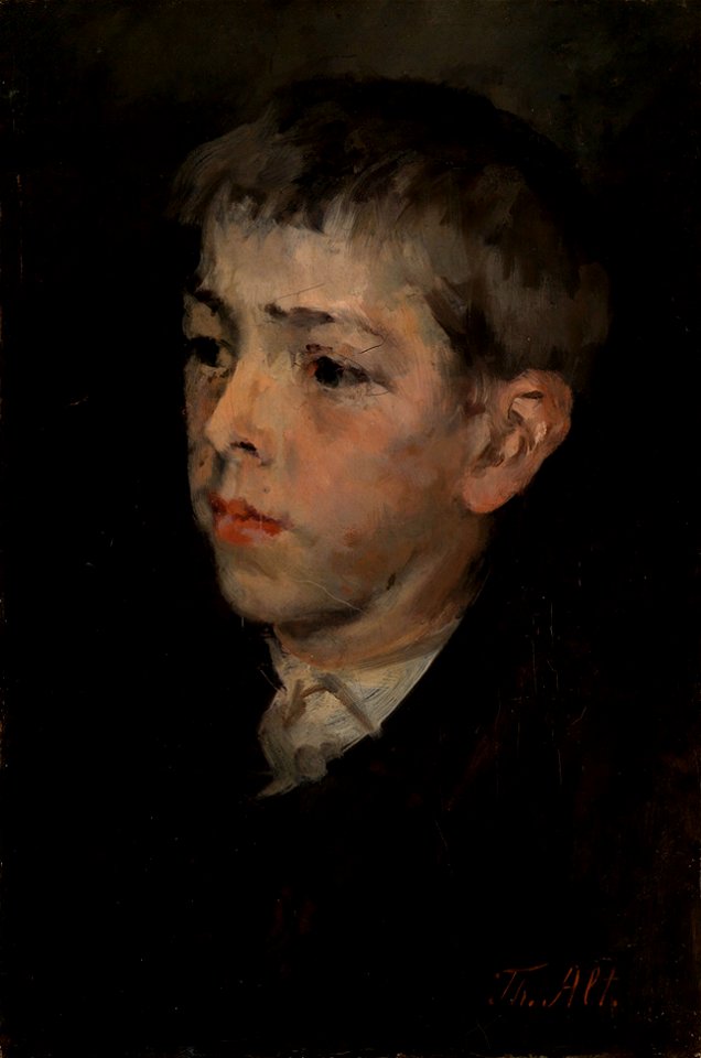 Theodor Alt - Bildnis eines Knaben - 2268 - Staatliche Kunsthalle Karlsruhe