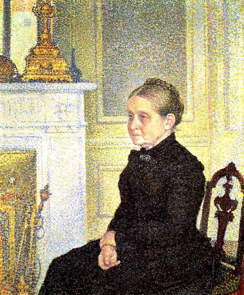 Theo van Rysselsberghe Portrait of Madame Charles Maus