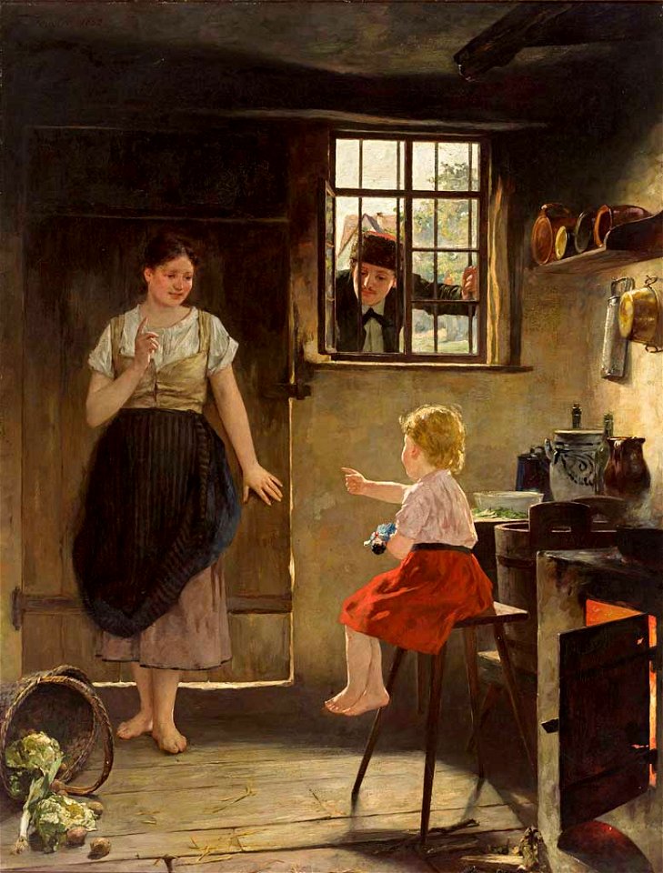 Theodor Dengler Genreszene 1892